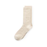 Sosete casual unisex ECCO Hygge Ribbed (Beige)