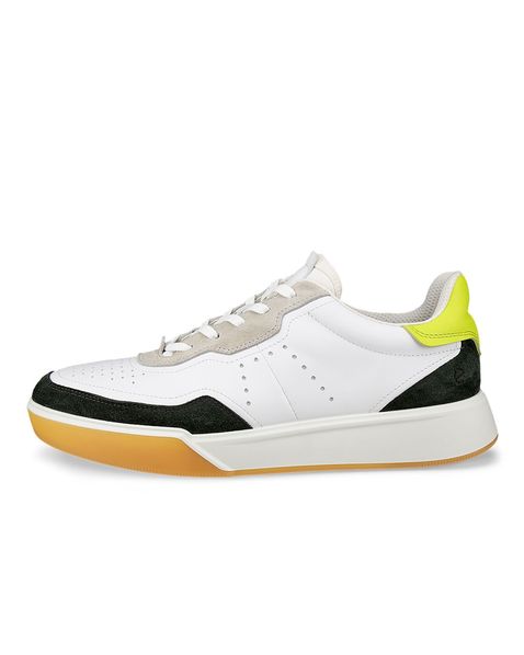 Pantofi casual barbati ECCO Street Court M (White / Multicolor)