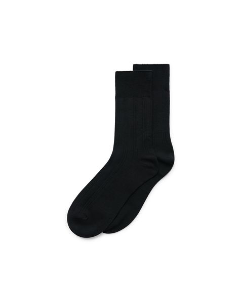 Sosete casual unisex ECCO Classic Ribbed (Black)