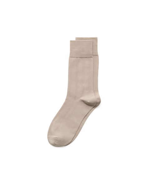 Sosete casual barbati ECCO Classic Ribbed (Beige)