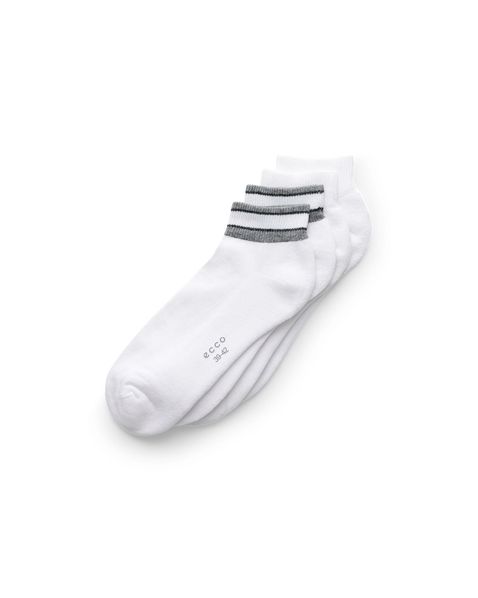 Set 2 perechi sosete casual unisex ECCO Retro (White)