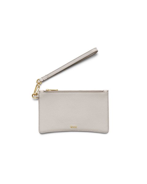 Portmoneu cu bareta casual dama ECCO Wristlet (Beige)