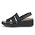 Sandale casual dama ECCO Flowt Wedge Cork W (Black)