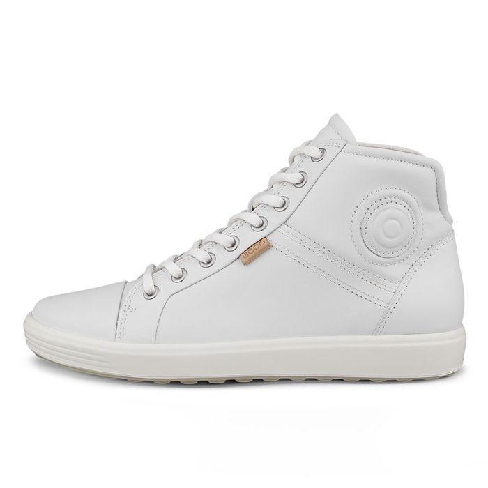 Ghete casual dama ECCO Soft 7 W (White) | ECCO® Site Oficial in