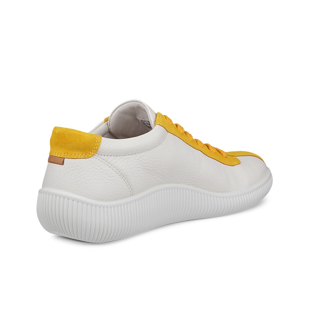 Pantofi casual barbati ECCO Soft Zero M White Yellow CASUAL PANTOFI Barbati