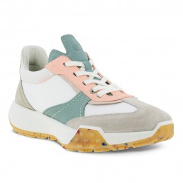 Sneakers casual dama ECCO Retro Sneaker W (Green / Multicolor ice flower)