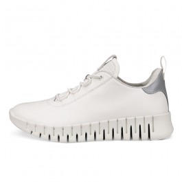 Sneakers casual dama ECCO Gruuv W (White / Light grey)