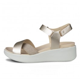 Sandale casual dama ECCO Flowt Wedge LX W (Yellow / Pure white gold)