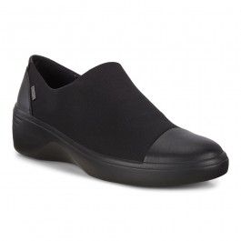 Pantofi casual dama ECCO Soft 7 Wedge (Black)