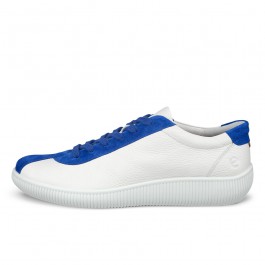 Pantofi casual barbati ECCO Soft Zero M (White / Blue)