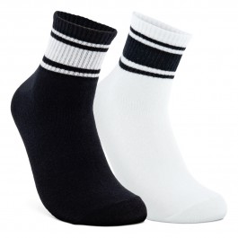 Set sosete casual unisex ECCO Retro Sport (Bright white / Black)