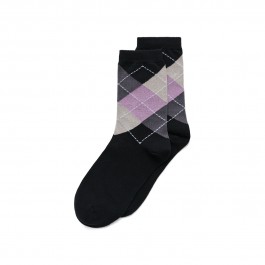 Sosete casual dama ECCO Classic Harlequin (Black)