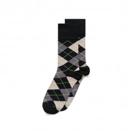 Sosete casual barbati ECCO Classic Argyle (Black)