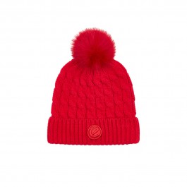 Caciula casual dama ECCO Pompom Beanie (Fire Red)