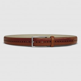 Curea casual barbati ECCO Formal Brogue L (Brown / Honey)