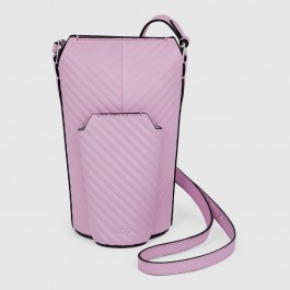 Geanta casual unisex ECCO Pot Bag Double Grooved (Pink / Bleached)