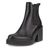 Botine business dama ECCO Fluted Heel (Black)