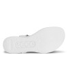 Sandale casual dama ECCO Flowt Wedge Cork W (White / Grey Metallic)