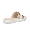 Sandale casual dama ECCO Flowt Wedge LX W (White / Gold Metallic)