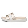 Sandale casual dama ECCO Flowt Wedge LX W (White / Gold Metallic)