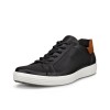 Pantofi casual barbati ECCO Soft 7 M (Black / Cognac)